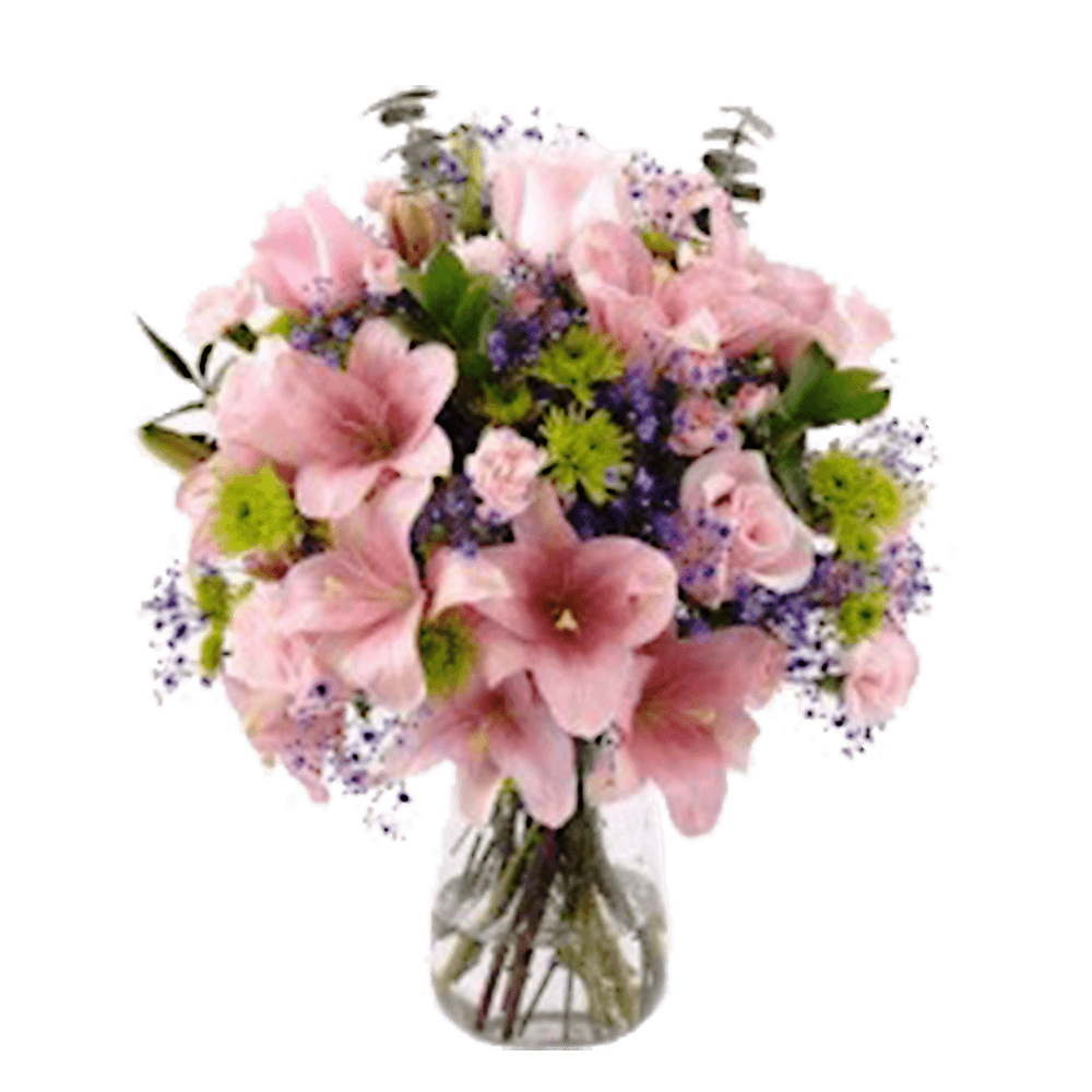 Bouquet of Flowers Flowers With Vase Lilies Chrisants Roses
