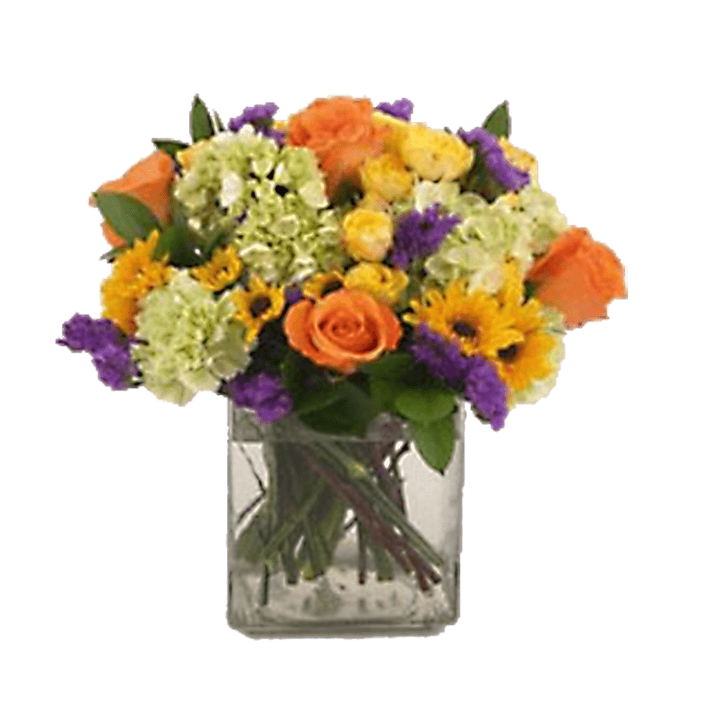 Floral Arrangement Flowers With Vase Wildflowers Bouquet