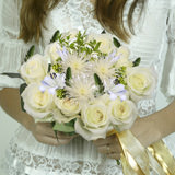Pure Love Wedding Combo D.I.Y. Roses - Asiatic Lilies - Star of Bethlehem - Poms - Hypericums