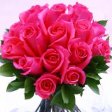 Wedding Centerpieces with Dark Pink Roses