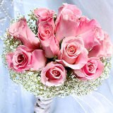 Bridal Bouquet with Light Pink Roses