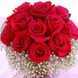 Wedding Centerpieces with Dark Pink Roses