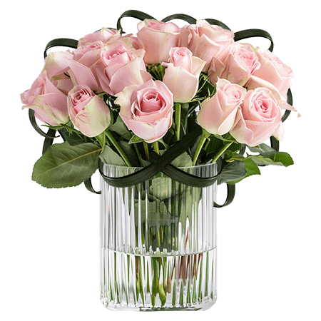 (2BDx20) CP Romantic Light Pink Roses 12 Centerpieces