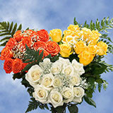 6 Dozen Roses & Fillers Your Choice of Color