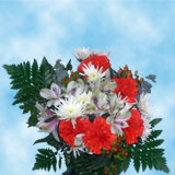 2 Snow Christmas Bouquets