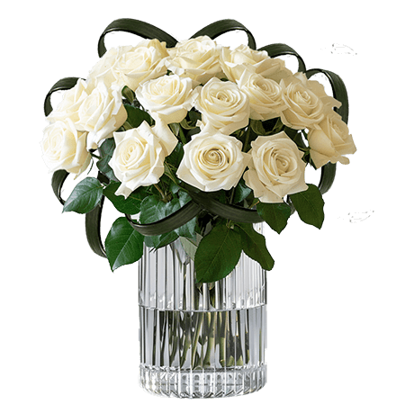 (BDx10) Romantic Ivory Roses Table Centerpiece