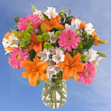 1 Birthday Splash of Color Bouquet