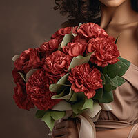 Bridal Bouquet with Carnations in Your Choice of Color