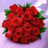6 Red Roses Bridesmaids Bouquets