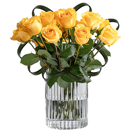 (2BDx20) CP Romantic Yellow Roses 12 Centerpieces