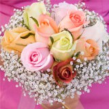 Assorted Colors of Roses Bridesmaids Bouquets