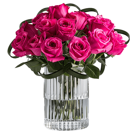 (2BDx20) CP Romantic Dark Pink Roses 12 Centerpieces
