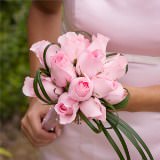Light Pink Roses Bridesmaids Bouquets