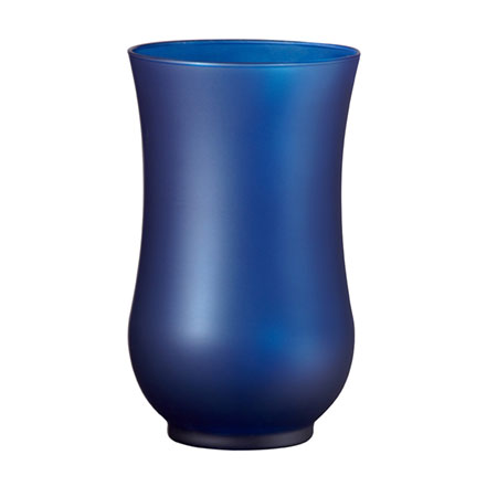 (OASIS) 9 Hurricane Vase, Nordic Blue Matte - 45-62708 For Delivery to Monroeville, Pennsylvania