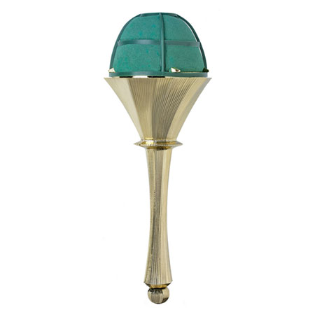 (OASIS) Elegant Bqt Holder, Gold Twist - 0793 For Delivery to Zion, Illinois