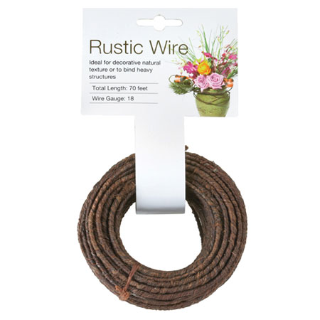 (OASIS) Rustic Wire , Brown, 18 ga, 70 ft. roll CS X 10 / 40-02642-CASE For Delivery to North_Carolina
