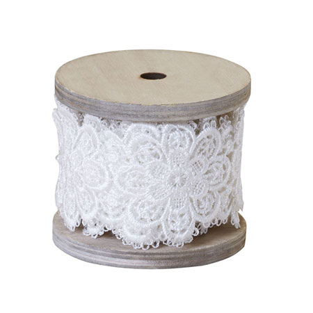 (OASIS) Oasis 2 Floral Lace, Antique White - 41-12344 For Delivery to Arlington, Texas