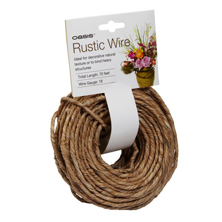 (OASIS) Rustic Wire, Natural, 18 ga, 70 ft. roll CS X 10 / 40-02657-CASE For Delivery to Hamden, Connecticut