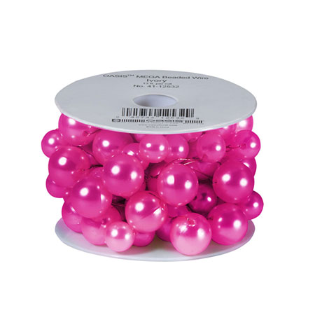 (OASIS) Oasis Mega Beaded Wire, Strong Pink - 41-12537 For Delivery to Cortland, New_York