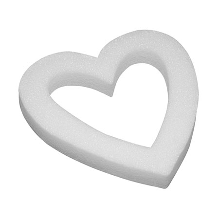 (OASIS) 18 White STYROFOAM® Open Heart - HO-18 For Delivery to West_Hollywood, California