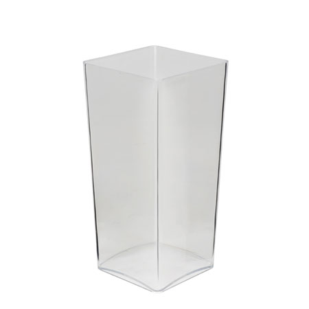 (OASIS) 10 OASIS Taper Square Vase, Clear - 45-81600 For Delivery to Warren, Michigan