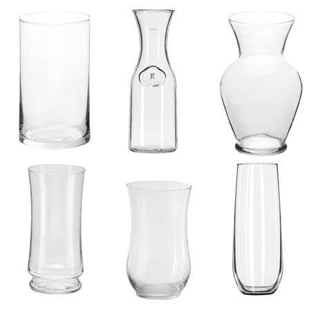(OASIS) Qty of Clear Vases For Delivery to Iowa, Local.Globalrose.Com