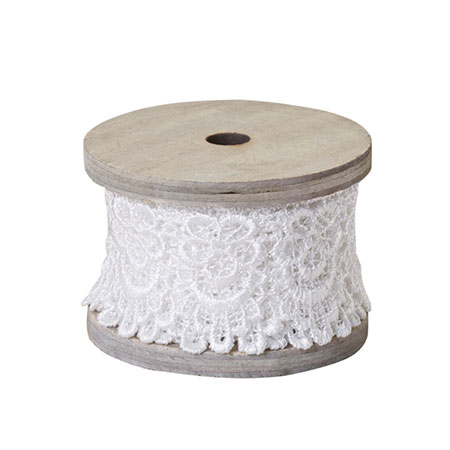 (OASIS) Oasis 2 Scalloped Lace, Antique White - 41-12342 For Delivery to Martinsburg, West_Virginia