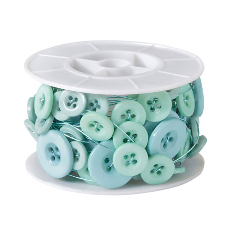 (OASIS) Oasis Button Wire, Aqua - 41-12452 For Delivery to Kentucky