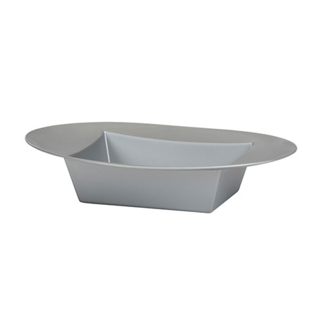(OASIS) ESSENTIALS Oval Bowl, Silver - 45-82206 For Delivery to Barre, Vermont