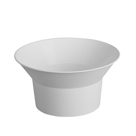 (OASIS) OASIS Flare Bowl, White - 45-80401 For Delivery to Livonia, Michigan