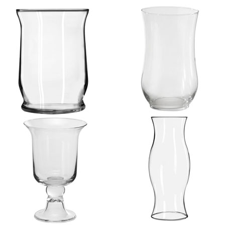 (OASIS) Hurricane Clear Vases Qty For Delivery to Raleigh, North_Carolina