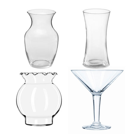 (OASIS) Specialty Clear Vases Qty For Delivery to Evansville, Indiana