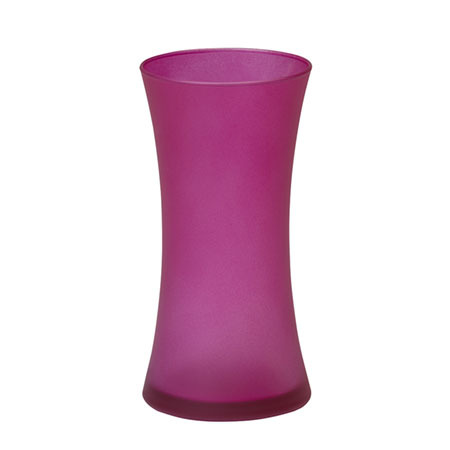 (OASIS) Gathering Vase, Strong Pink Matte - 45-04940 For Delivery to Norfolk, Nebraska