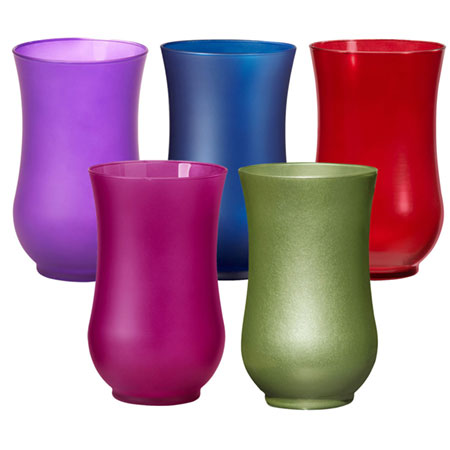 (OASIS) Hurricane Color Vase Choose Your Quantity For Delivery to Florence, South_Carolina