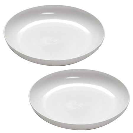 (OASIS) LOMEY Designer Dish, 9 White CS X 12 / 45-01412-CASE For Delivery to Rhode_Island