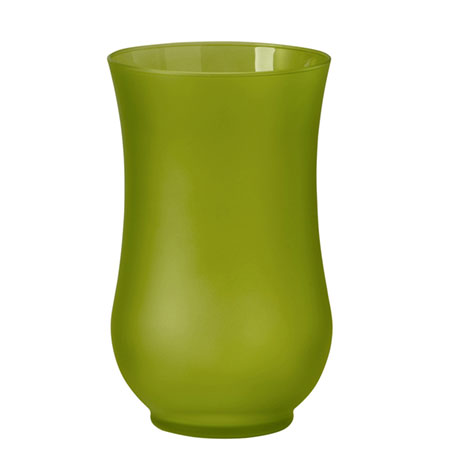 (OASIS) 9 Hurricane Vase, Apple Green Matte - 45-52708 For Delivery to Livonia, Michigan
