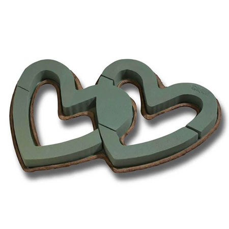 (OASIS) Mache Open Double Heart 1 X PK / 11-01828-PACK For Delivery to Texas