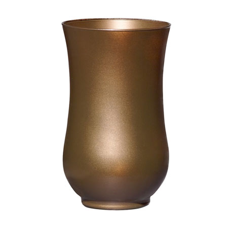(OASIS) 9 Hurricane Vase, Caramel Ice - 45-82708 For Delivery to Maine
