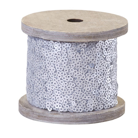 (OASIS) Oasis Sequin Wrap, Silver Matte - 41-12381 For Delivery to Elgin, Illinois