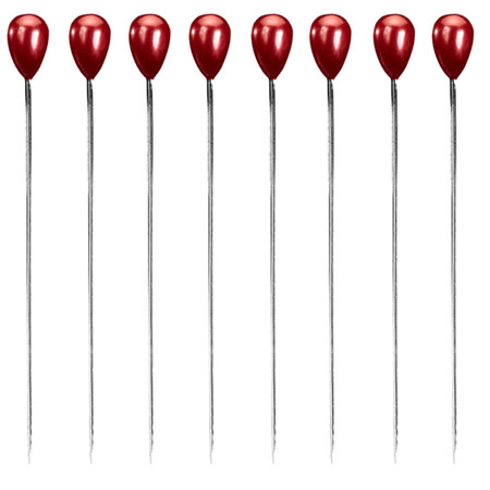 (OASIS) Lomey Teardrop Corsage Pin, Red - 41-00994 For Delivery to Marina, California