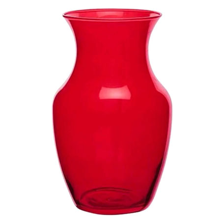 (OASIS) 8 Rose Vase, Ruby CS X 12 / 45-30024-CASE For Delivery to Massachusetts