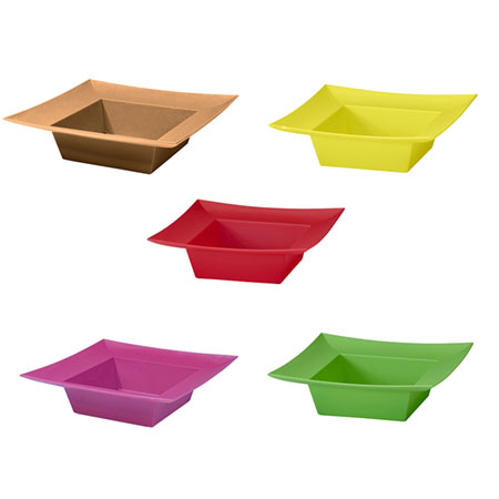 (OASIS) Qty of Square Bowl Containers For Delivery to Phoenix, Arizona