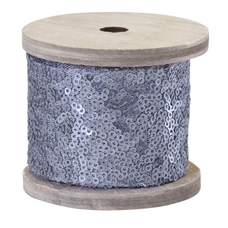 (OASIS) Oasis Sequin Wrap, Steel Matte - 41-12383 For Delivery to Junction_City, Kansas