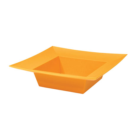(OASIS) ESSENTIALS Square Bowl, Tangerine - 45-82313 For Delivery to Connecticut