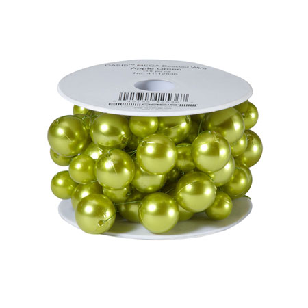 (OASIS) Oasis Mega Beaded Wire, Apple Green - 41-12536