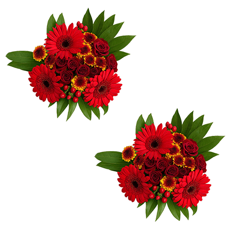 (OC) Arrangement Red Fall Flowers