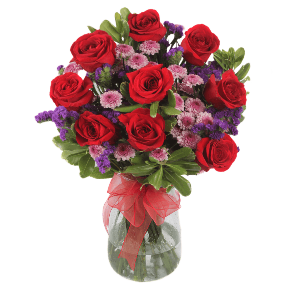 Arrangements For Valentines Day Button Pompon Bouquet Greenery