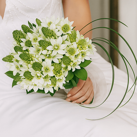 Bridal Bouquet with Star of Bethlehem Flowers