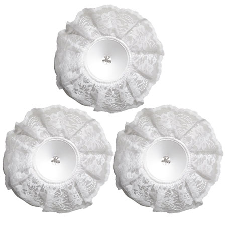 9&quot; LOMEY&#174; White Lace Collar Bouquets