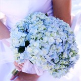 bridal-bouquet-blue-hydrangea-roses